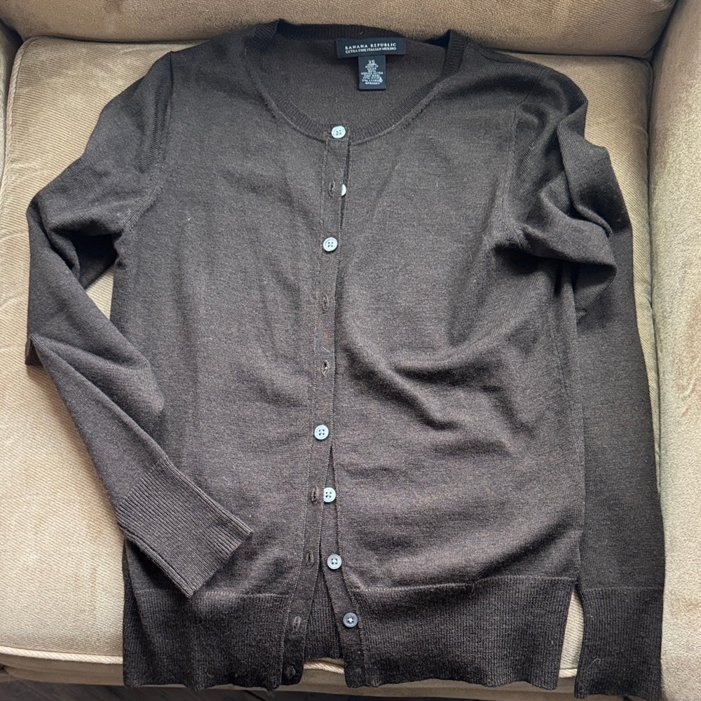 Banana Republic Women's Dark Brown Cardigan